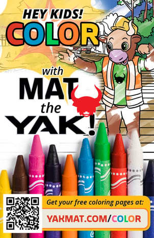 HEY KIDS! Color with MAT the YAK!